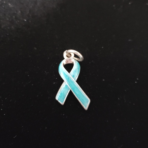 Beaucoup Designs Ovarian Cancer Ribbon Charm - Picture 1 of 2